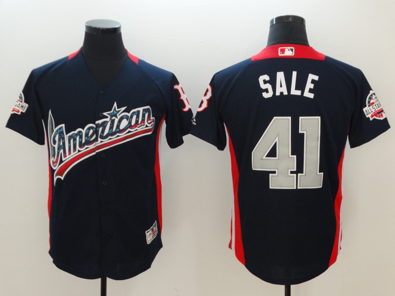 MLB All Star American #41 Sale Blue Game Jersey