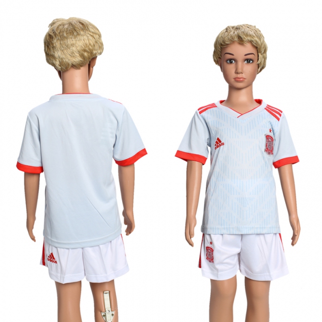 2018 World Cup Spain Soccer Away Kids Jersey