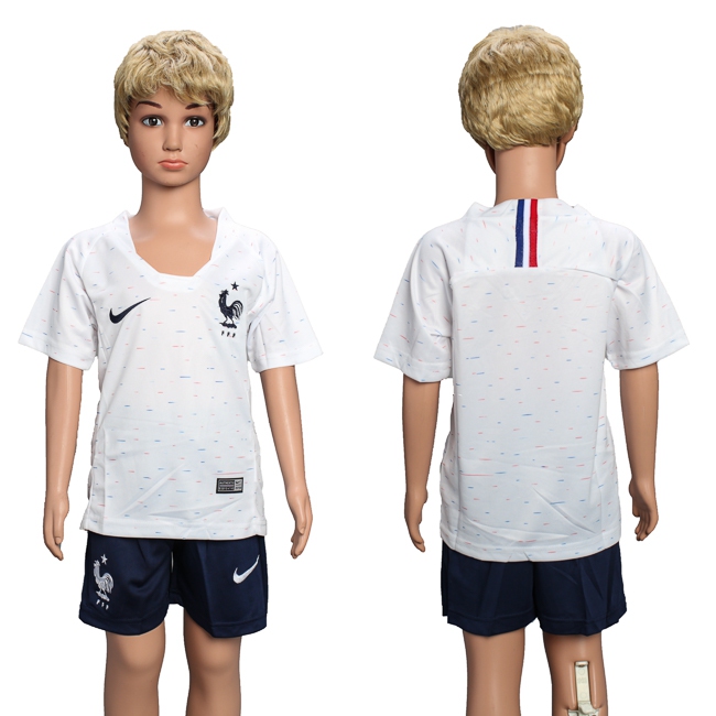 2018 World Cup Soccer French  Home Kids Jersey