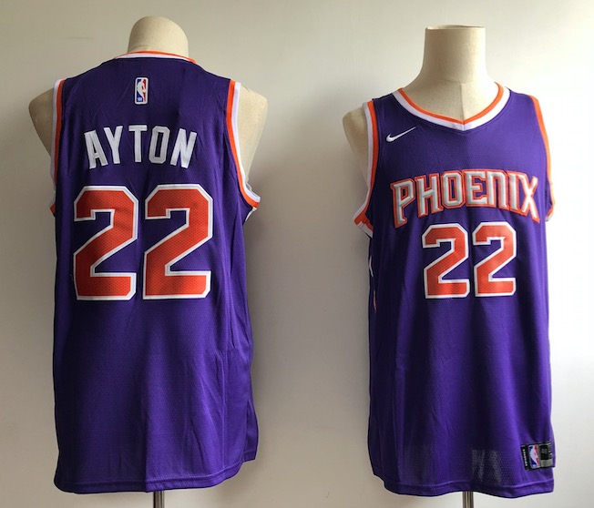 NBA Phoenix Suns #22 Ayton Purple Jersey
