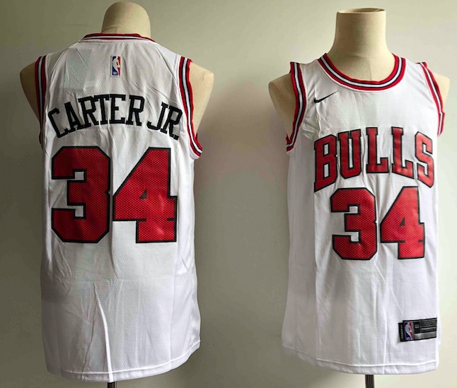 NBA Chicago Bulls #34 Carter JR White Jersey