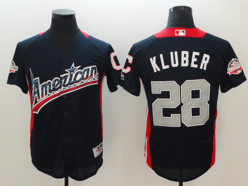 MLB Cleveland Indians #28 Kluber American All Star Jersey