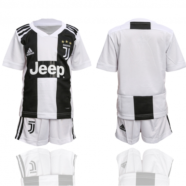 2018 Soccer Juventus Blank Home Kids Jersey