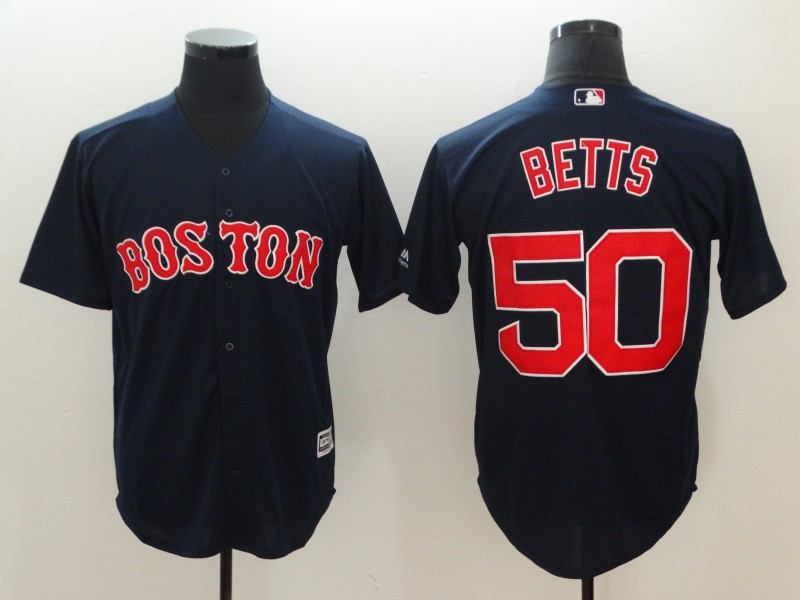 MLB Boston Red Sox #50 Betts Blue Game Jersey