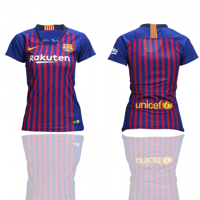 2018 Soccer Barcelona Home Womens Jersey