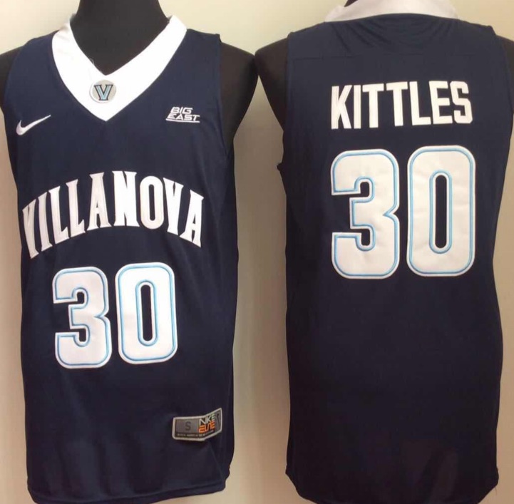 NCAA Villanova Wildcats #30 Kittles Blue Basketball Jersey
