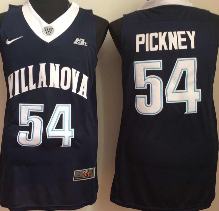 NCAA Villanova Wildcats #54 Pickney Blue Basketball Jersey