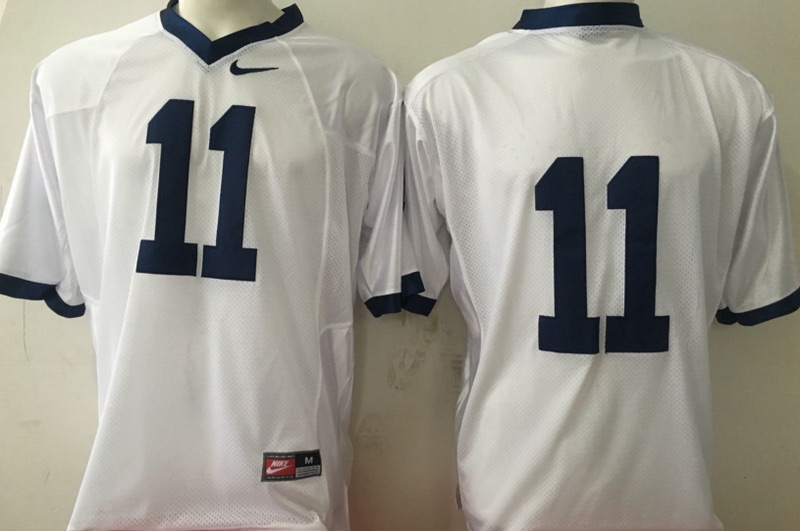 NCAA Penn State Nittany Lions #11 White Jersey