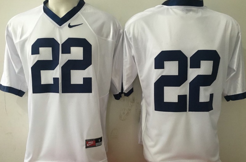 NCAA Penn State Nittany Lions #22 White Jersey
