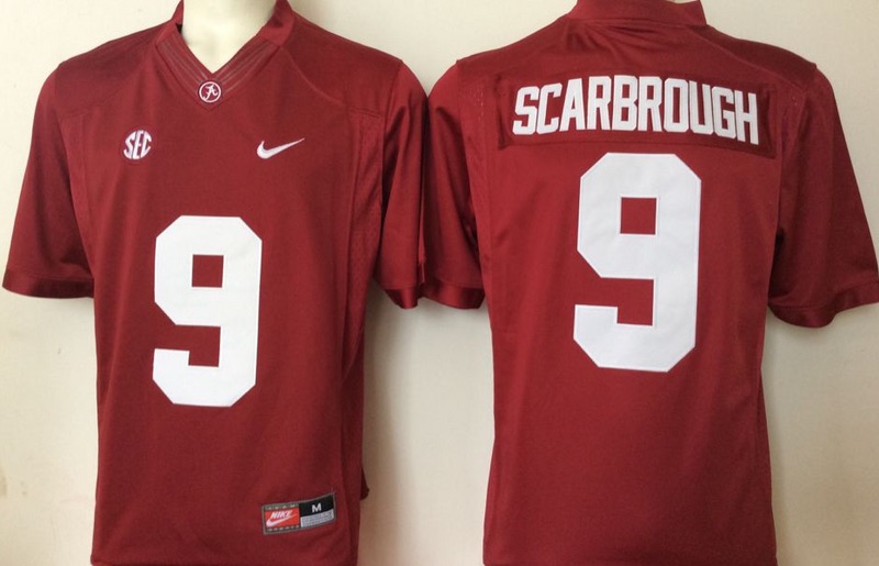 Youth NCAA Alabama Crimson Tide #9 Scarbrough Red Jersey