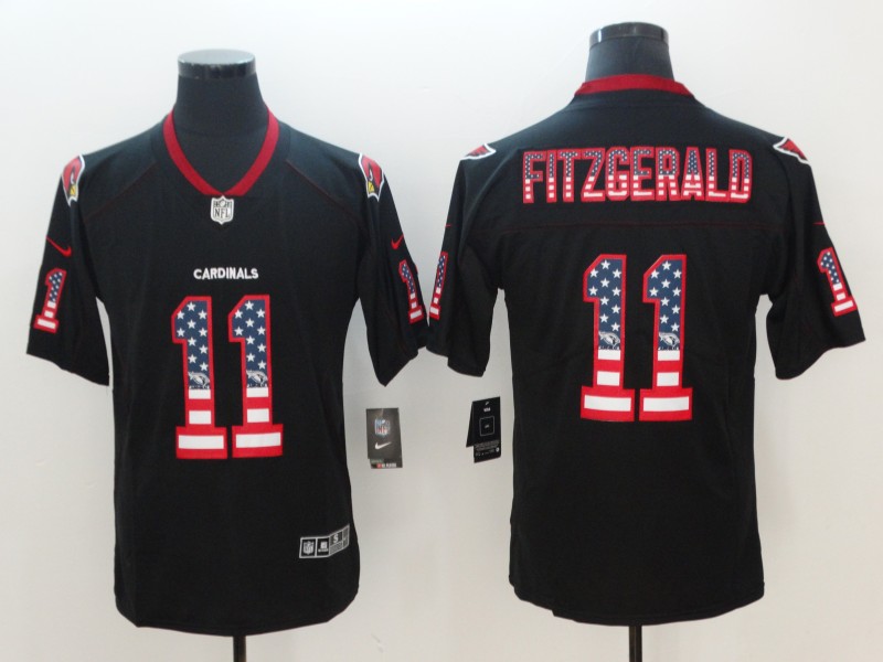 NFL Arizona Cardinals #11 Fitzgerald USA Flag Vapor Limited Jersey