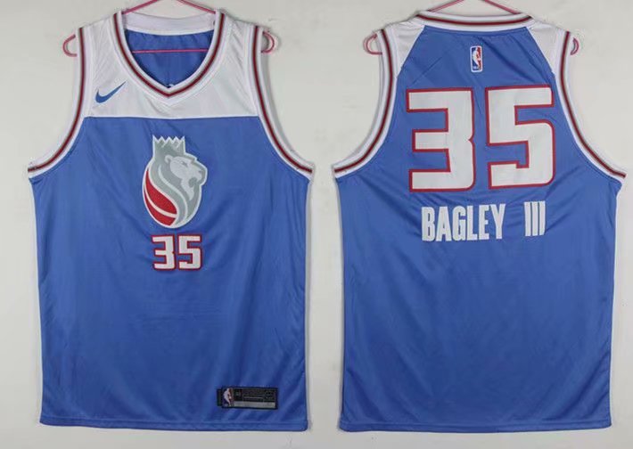 NBA Sacramento Kings #35 Bagley III Blue Jersey