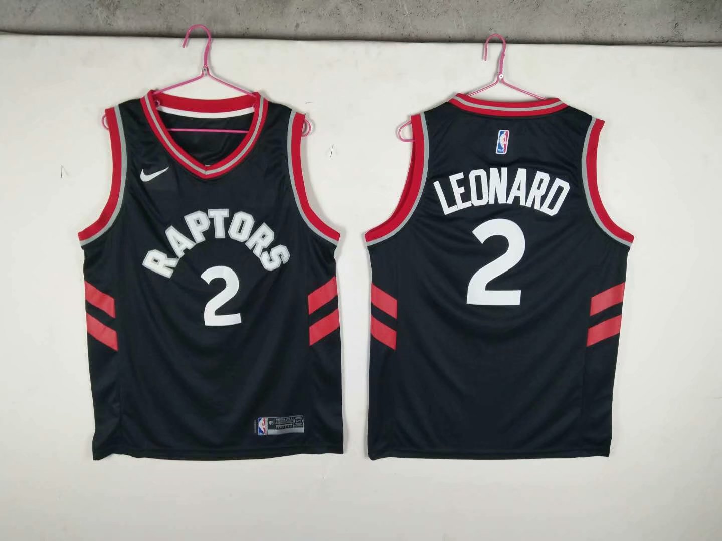 NBA Toronto Raptors #2 Leonard Black Jersey