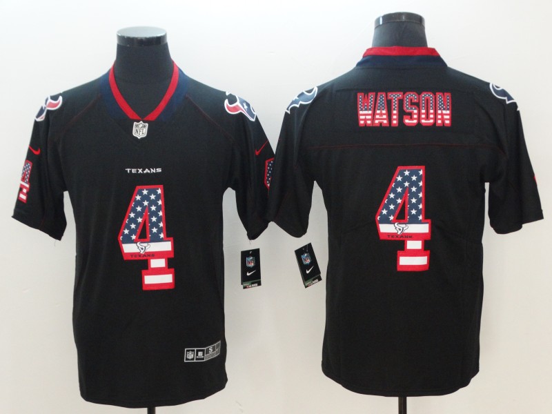 NFL Houston Texans #4 Watson USA Flag Vapor Limited Jersey