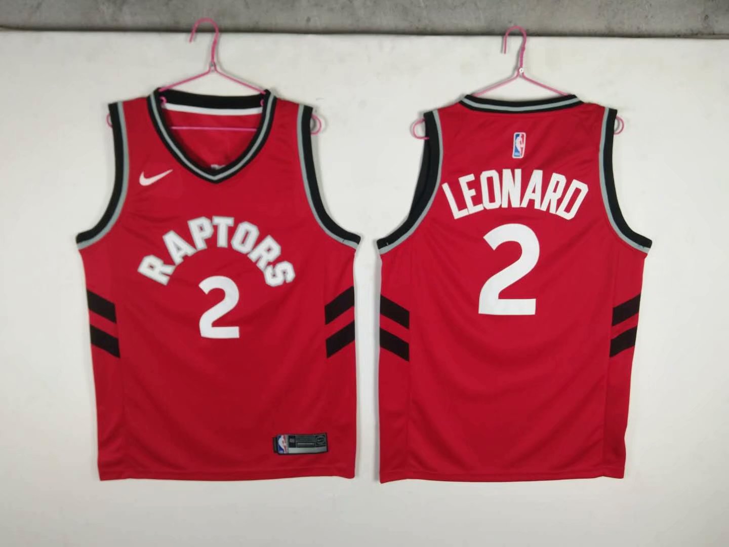 NBA Toronto Raptors #2 Leonard Red Jersey