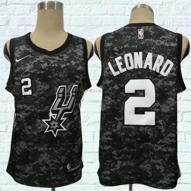 NBA San Antonio Spurs #2 Leonard Black NewJersey