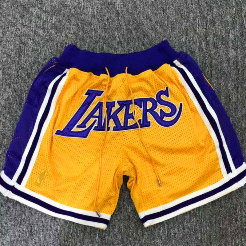 NBA Los Angeles Lakers Yellow Shorts