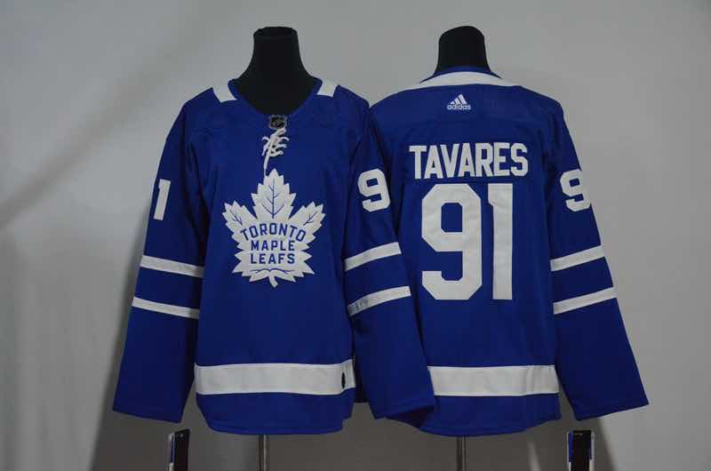 Womens NHL Toronto Maple Leafs #91 Tavares Blue Jersey