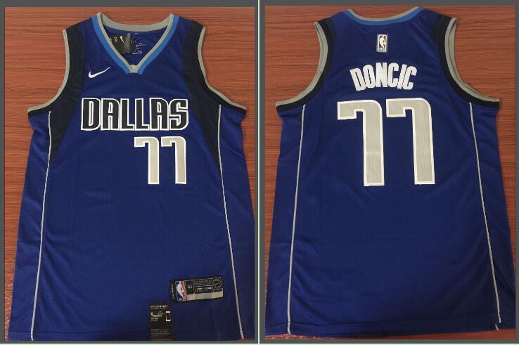 NBA Dallas Mavericks #77 Doncic Blue Color Jersey