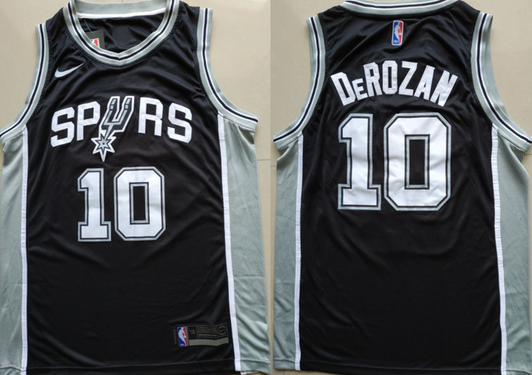 Nike NBA San Antonio Spurs #10 DeRozan Black Jersey