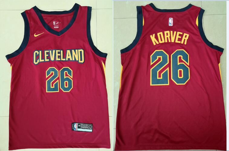NBA Cleveland Cavaliers #26 Korver Red Jersey