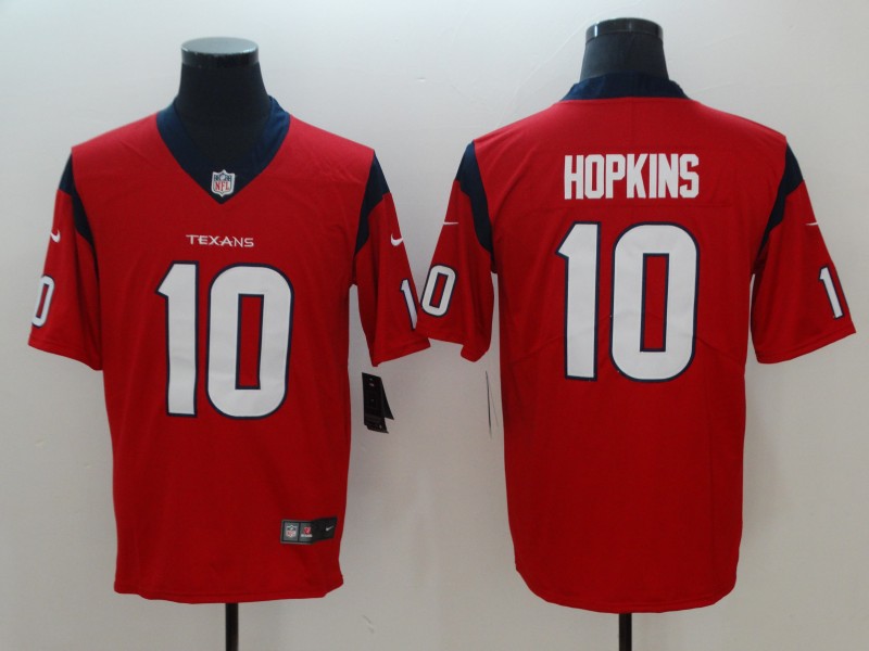 NFL Houston Texans #10 Hopkins Red Vapor Limited Jersey