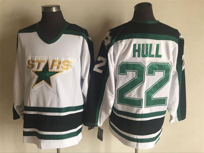 NHL Dallas Stars #22 Hull White Jersey