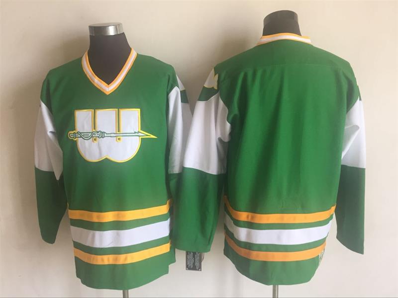 NHL New England Whalers Blank Howe Green Jersey