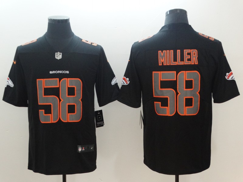 NFL Denver Broncos #58 Miller Lights Out Color Rush Limited Jersey