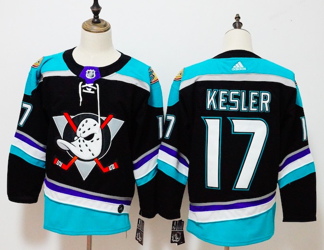 Adidas NHL Anaheim Ducks #17 Kesler Black Blue Jersey