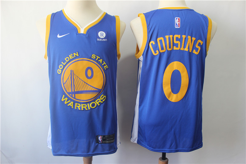 NBA Golden State Warriors #0 Cousins Blue Jersey