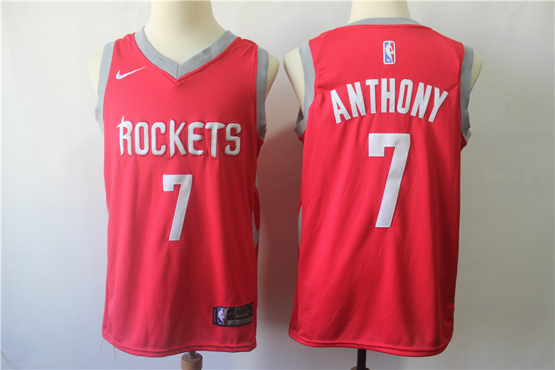 NBA Houston Rockets #7 Anthony Red Jersey