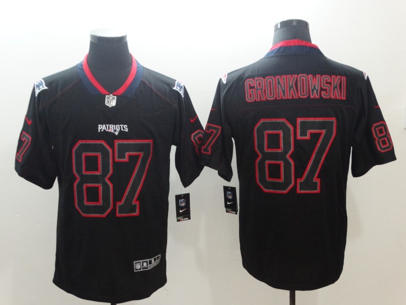 NFL New England Patriots #87 Gronkowski Legand Shawdow Limited Jersey
