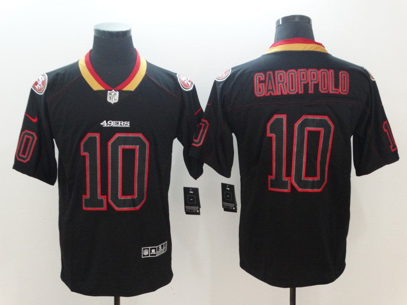 NFL San Francisco 49ers #10 Garoppolo Legand Shadow Limited Black Jersey
