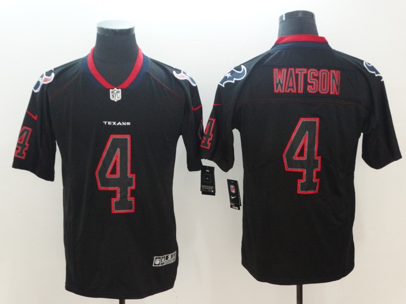 NFL Houston Texans #4 Watson Legand Shadow Limited Black Jersey