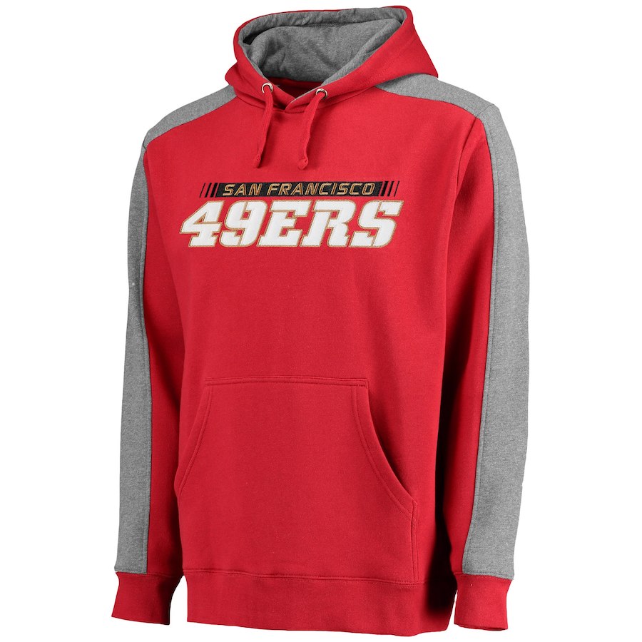 San Francisco 49ers NFL Pro Line Westview Pullover Hoodie - Scarlet