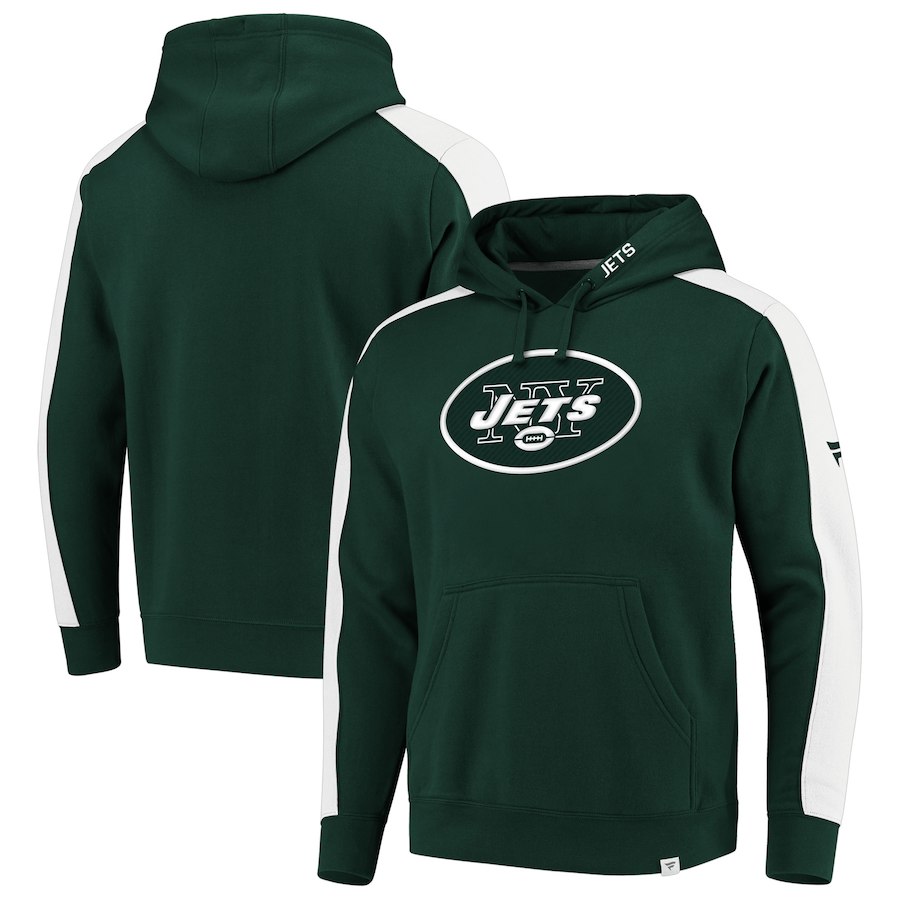 New York Jets NFL Pro Line by Fanatics Branded Iconic Pullover Hoodie  GreenWhite