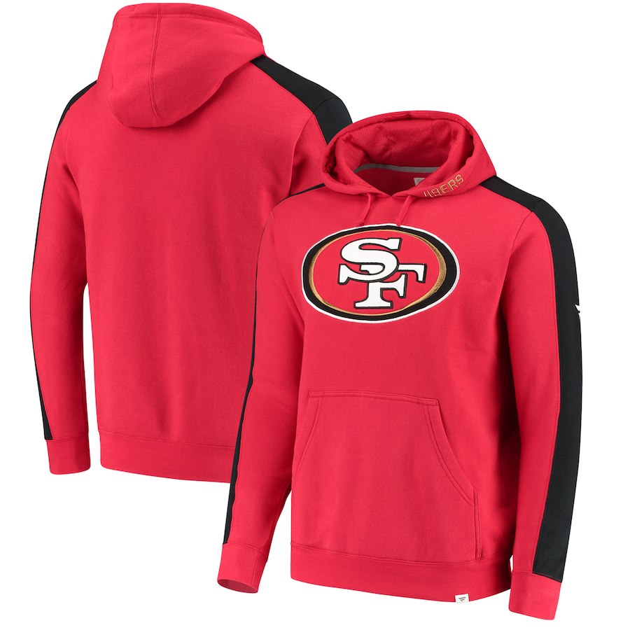 San Francisco 49ers NFL Pro Line by Fanatics Branded Iconic Pullover Hoodie  ScarletBlack