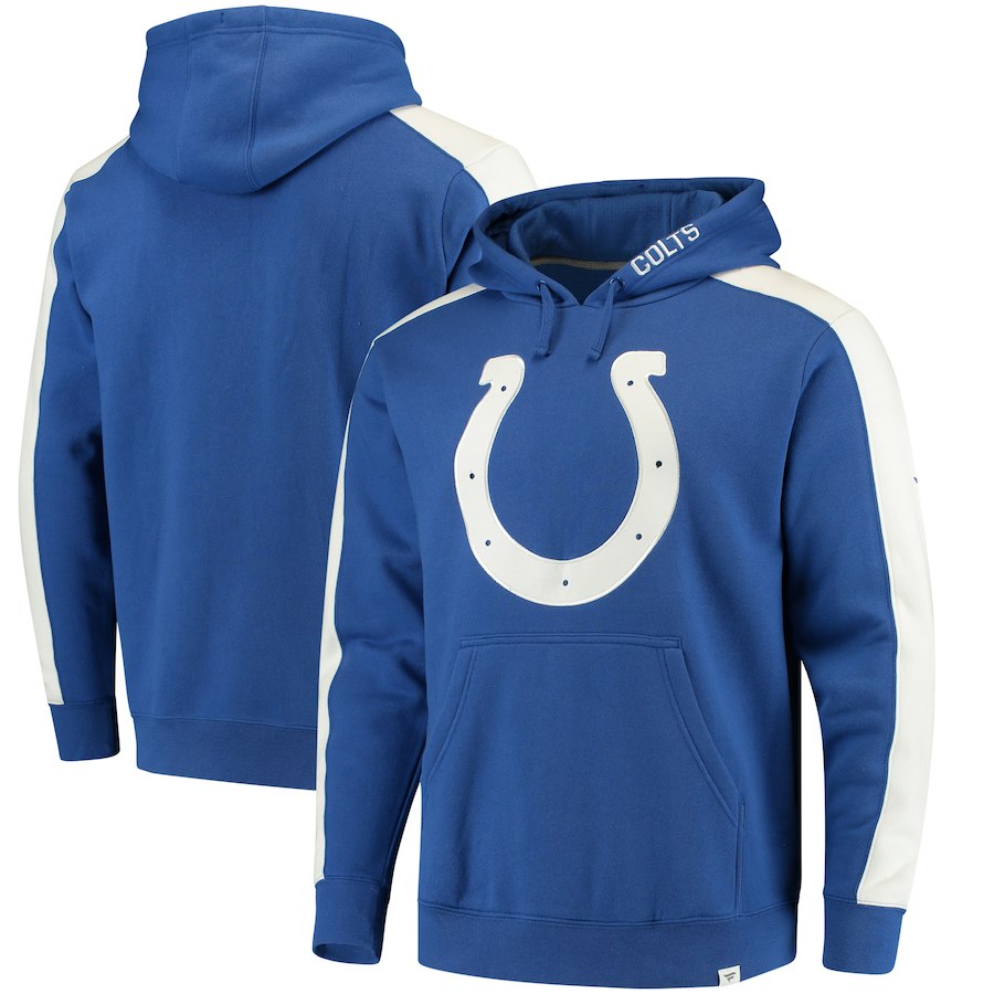 Indianapolis Colts NFL Pro Line by Fanatics Branded Iconic Pullover Hoodie  RoyalWhite