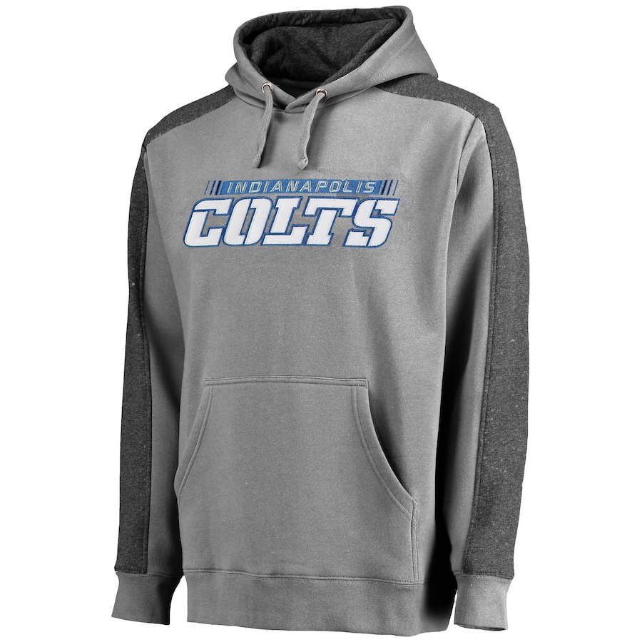 Indianapolis Colts NFL Pro Line Westview Pullover Hoodie - Gray