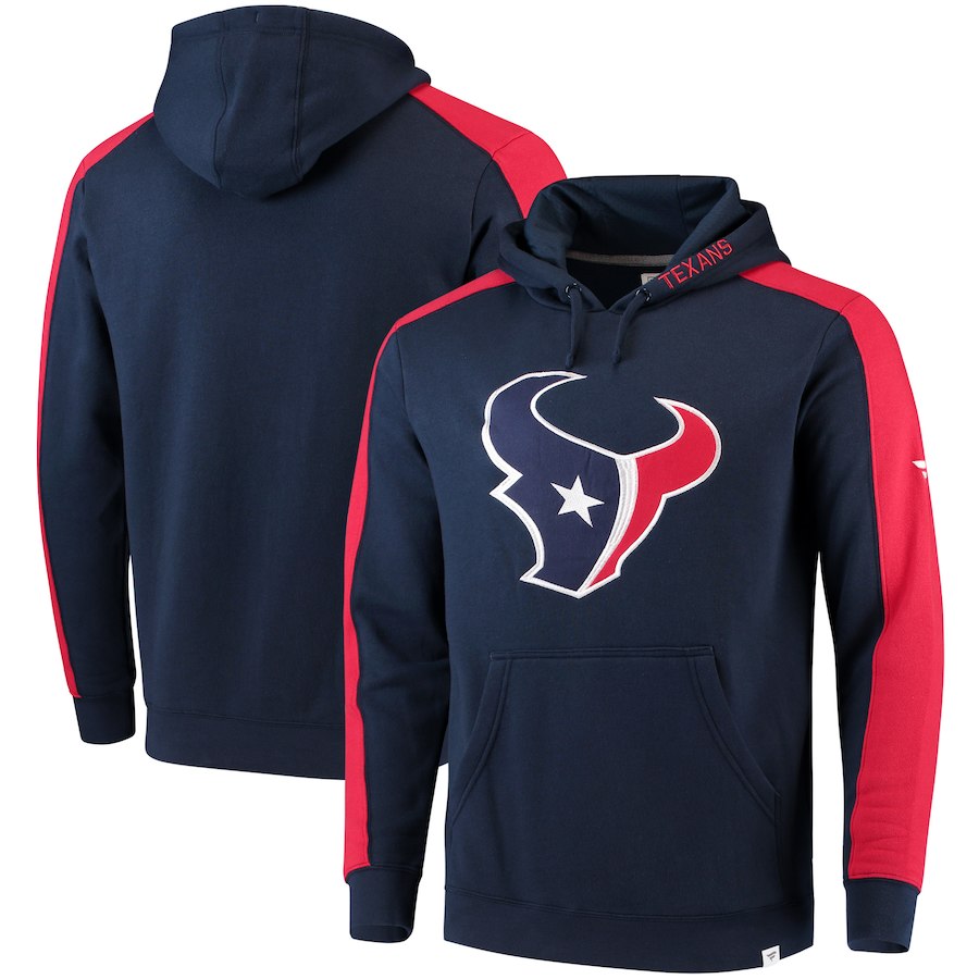 Houston Texans NFL Pro Line by Fanatics Branded Iconic Pullover Hoodie  NavyRed