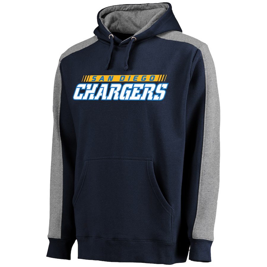 San Diego Chargers NFL Pro Line Westview Pullover Hoodie - Navy