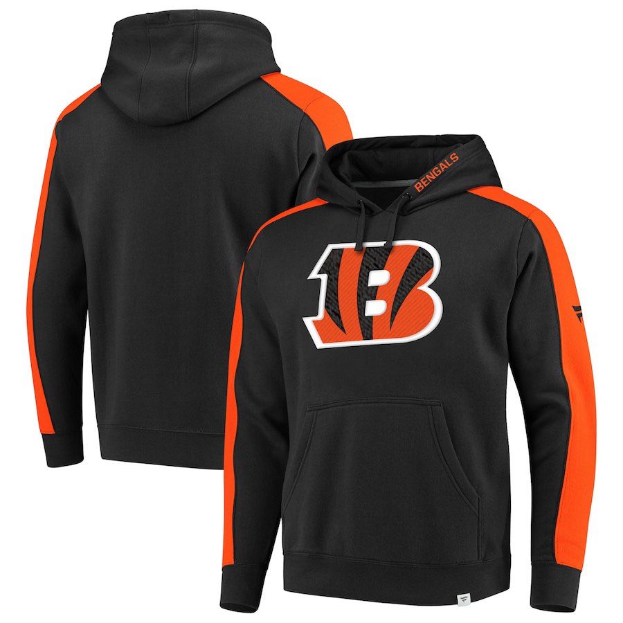 Cincinnati Bengals NFL Pro Line by Fanatics Branded Iconic Pullover Hoodie  BlackOrange