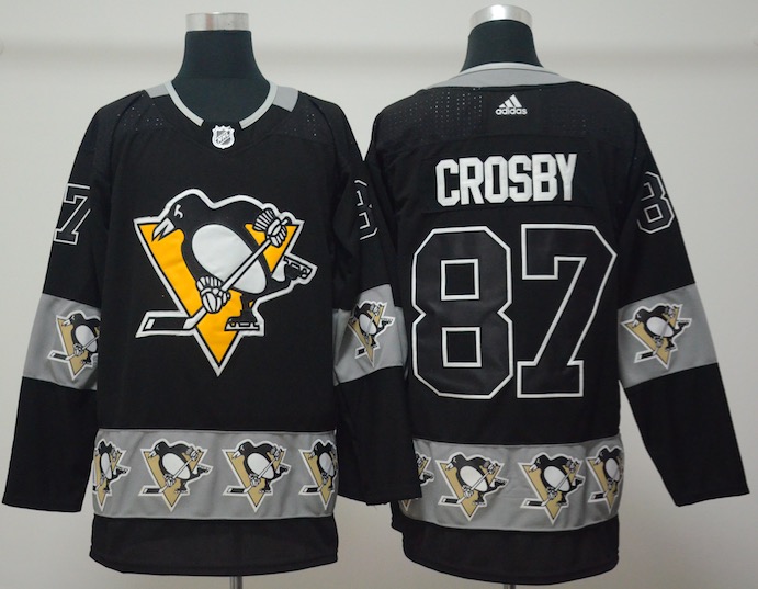 NHL Pittsburgh Penguins #87 Crosby Black Fashion Jersey