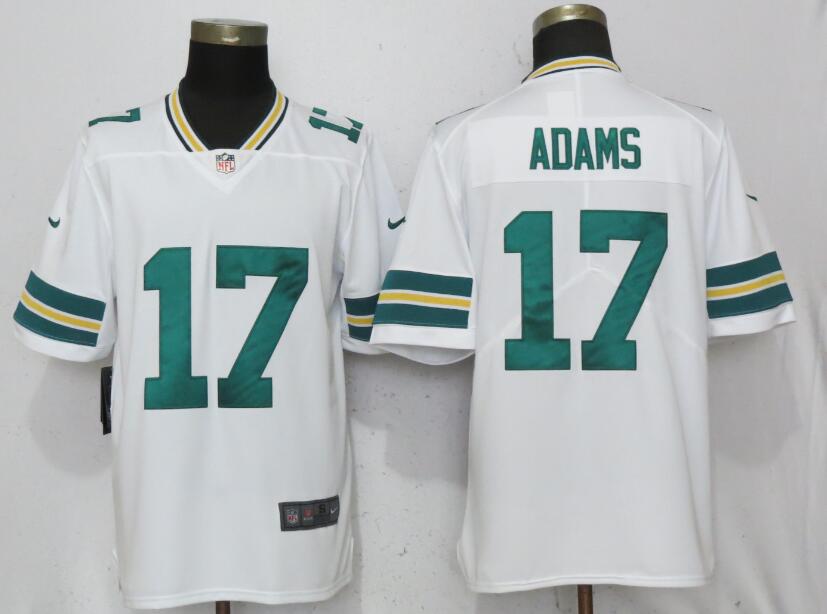 Nike Green Bay Packers #17 Adams White Vapor Limited Jersey
