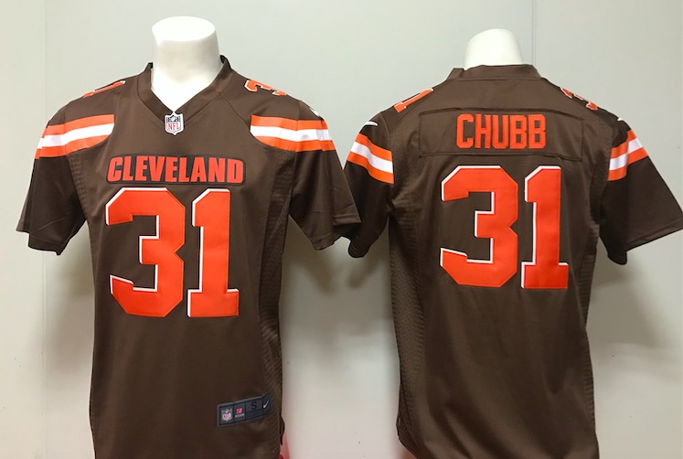 NFL Cleveland Browns #31 Chubb Vapor Limited Brown Jersey
