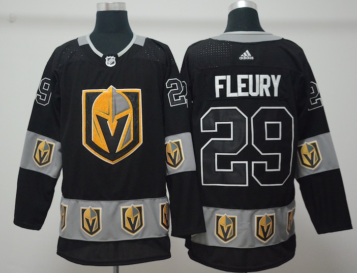 NHL Golden Knights #29 Fleury Black Fashion Jersey