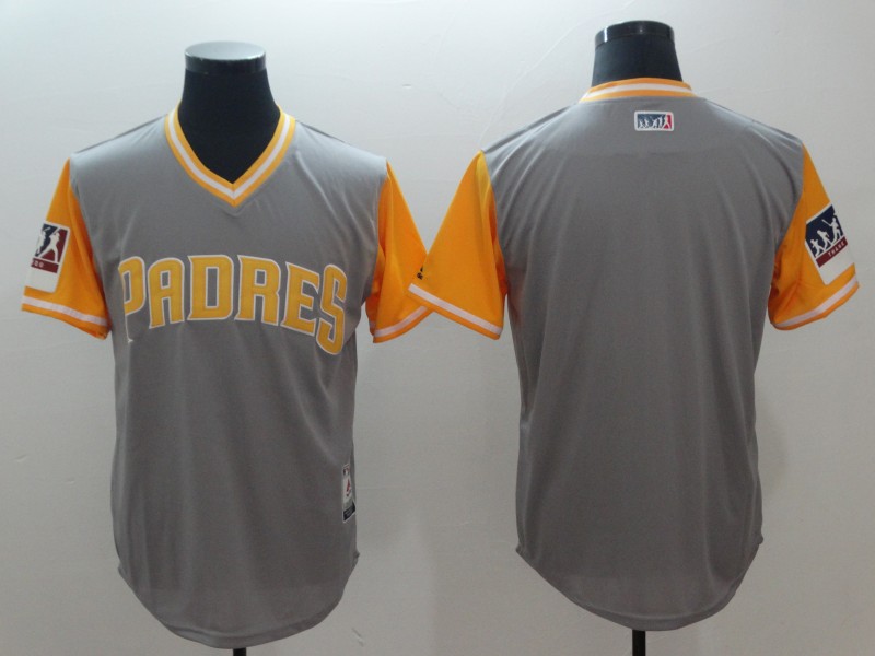 MLB San Diego Padres Blank Pullover All Rise Grey Jersey