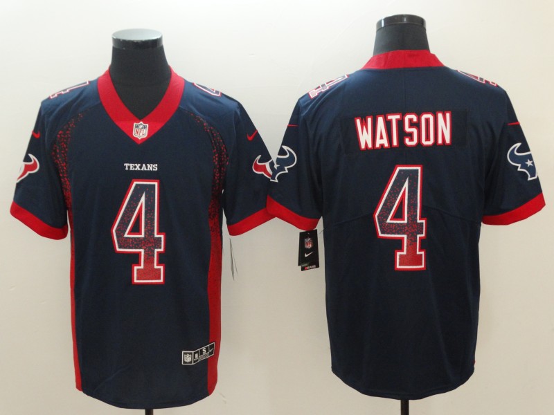 NFL Houston Texans #4 Watson Drift Fashion Limited Jersey