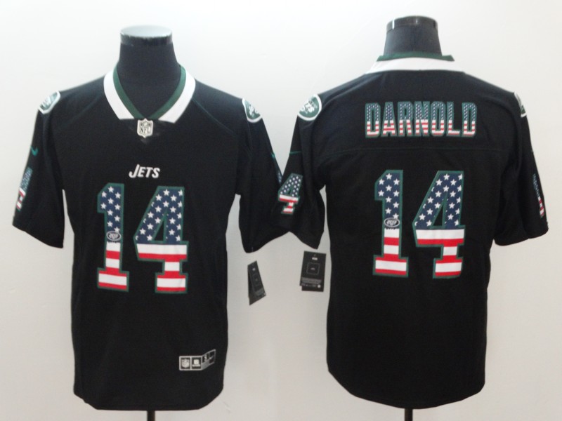 NFL New York Jets #14 Darnold USA Flag Jersey